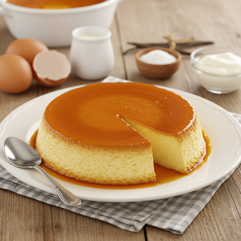 Flan de huevo receta tradicional