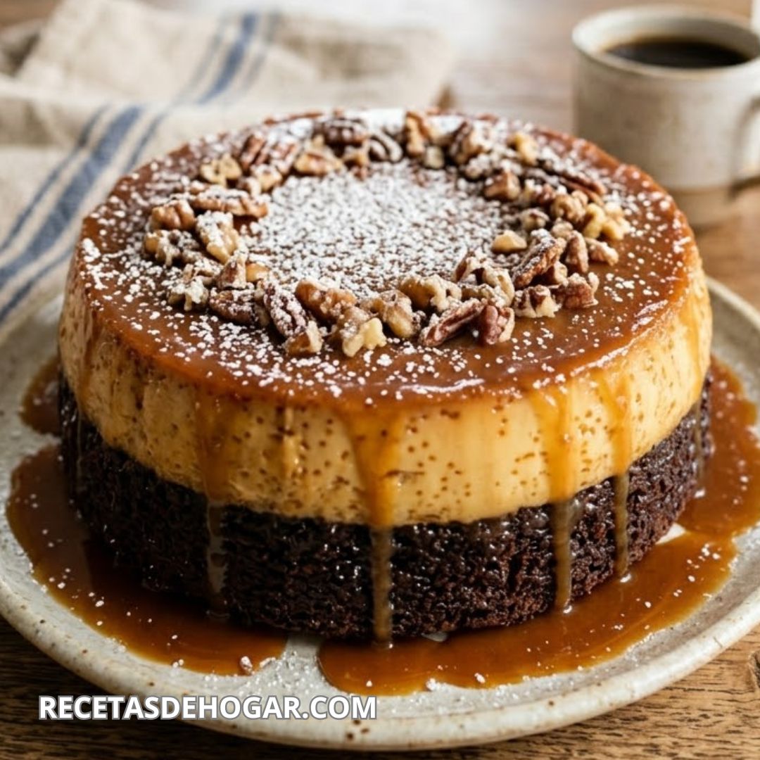 Chocoflan el pastel imposible receta casera perfecta